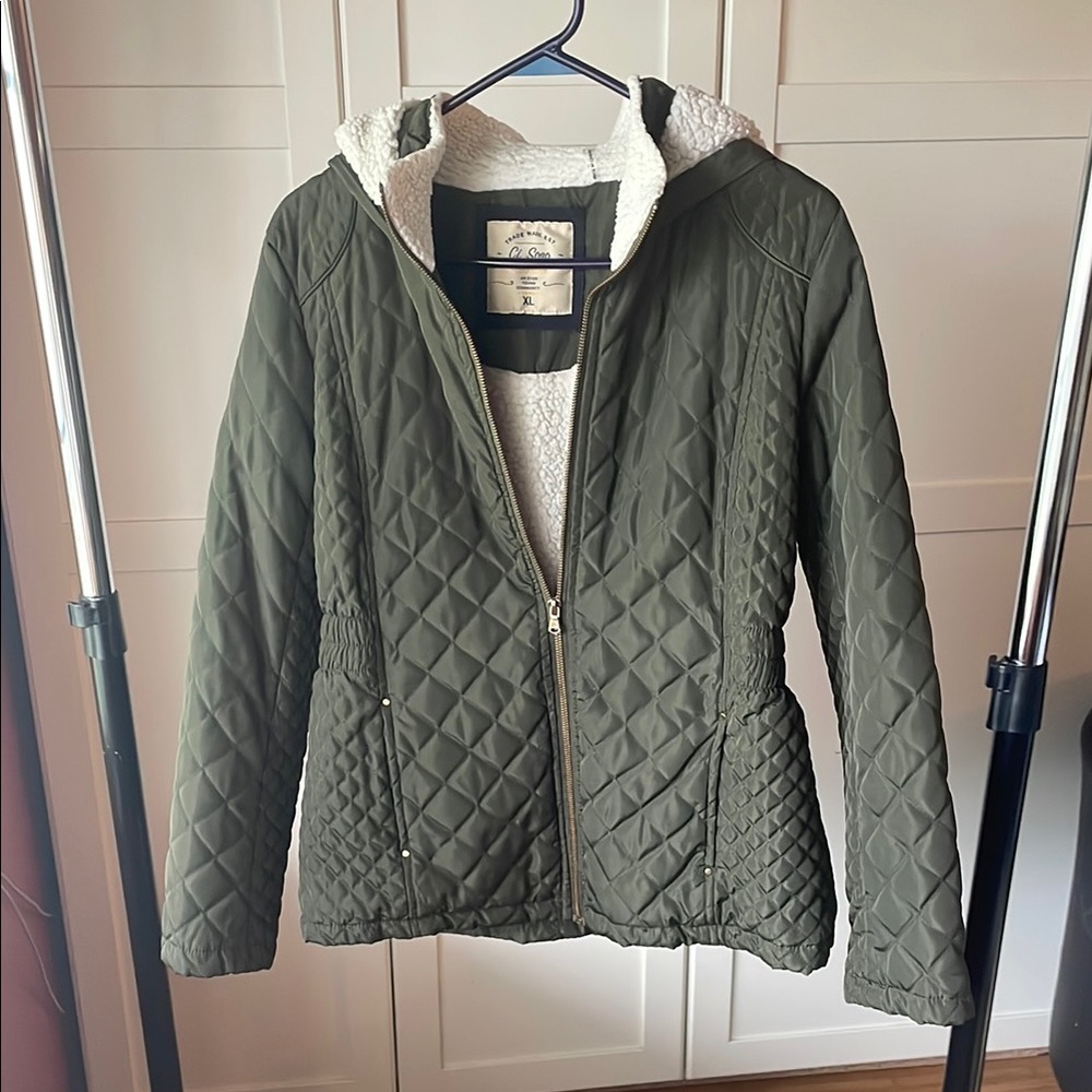 Ci Sono Green Quilted Jacket